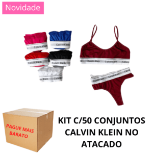 Caixa Fechada C/50 Conjuntos Calvin Klein No Atacado CAIXA FECHADA