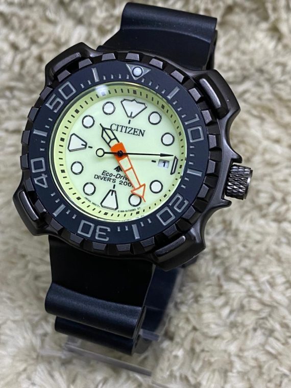 Relógio Citizen Tuna Eco Drive Preto Fundo Branco Atacado e Dropshipping