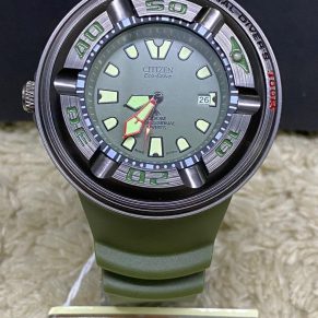 Relógio Masculino Citizen Ecozilla Verde Atacado BJ8050-08e Eco-Drive a Prova d'Água