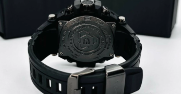 Relógio G-Shock Steel Preto Prata e Azul No Atacado e Dropshipping