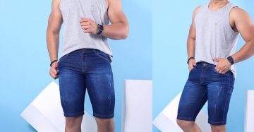 Kit c/5 Bermudas Jeans no Brás