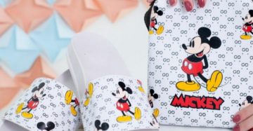 Kit C/12 Chinelo Slide + Bolsa Personagens Atacado
