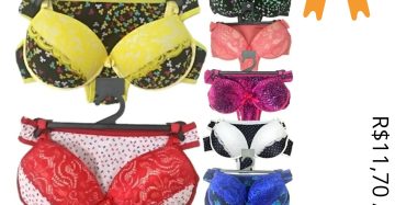 Kit C/12 Conjunto de Lingerie Atacado | R$11,70 Unidade