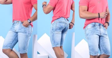 Kit c/5 Bermudas Jeans no Brás