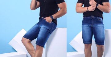 Kit c/5 Bermudas Jeans no Brás