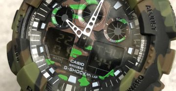 Kit com c/10 Gshock Ga100 Automático Camuflado Atacado