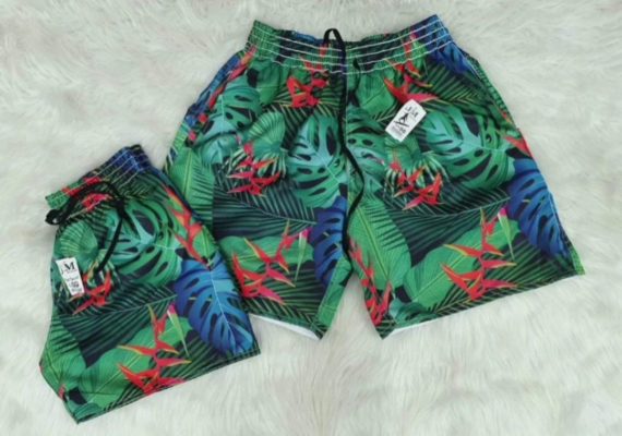 Kit C/6 Kit Casal Shorts praia no Brás