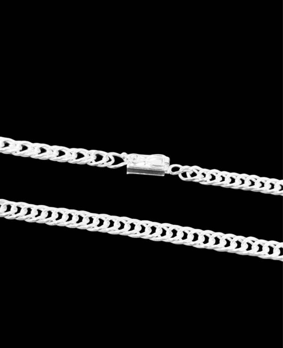 Kit Corrente Grumet Dupla Fecho Gaveta Atacado Revenda Dropshpping (tam 70cm x esp 4,3mm x 20,8g) + Pingente Placa N. Sra Aparecida ( 3cm x 2,4cm x 3g) – Joia Prata 925