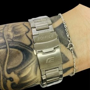 Kit Casio Red bull Funcional + Pulseira Fina elo por elo Fecho Tradicional Atacado Revenda Dropshpping Banhada Prata 925