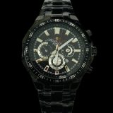 Kit Casio Edifice + Pulseira Cartier Fecho Canhão Atacado Revenda Dropshpping Joia Banhado 18k- larg. 3mm x tam. 22 cm x 5,4g