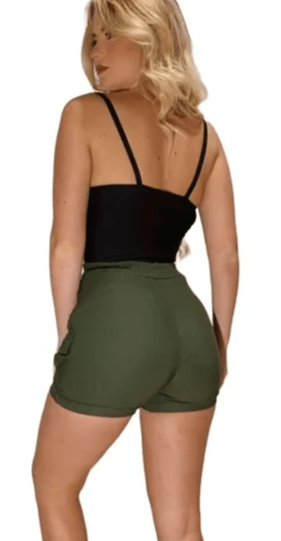 Kit C/6 Bermuda Shorts Mini Short Jogger Army Militar Joguer Bolsos