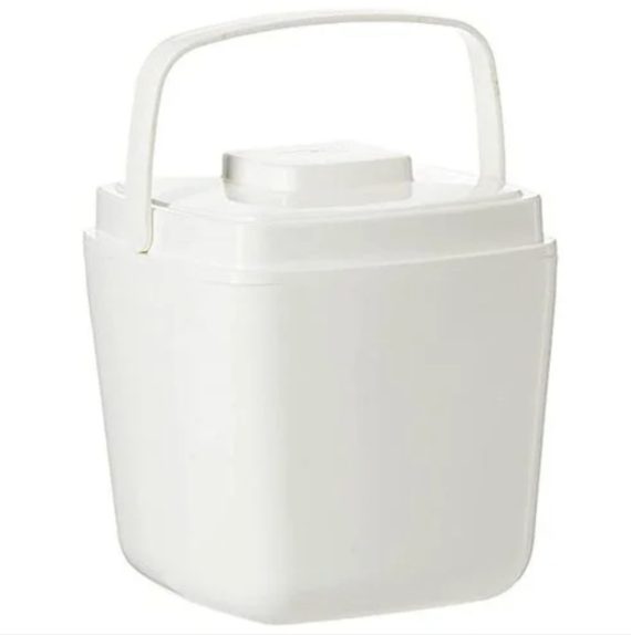 Porta Gelo Atacado Revenda Dropshpping Branco Ice Bucket Alça Retrátil 1L Invicta