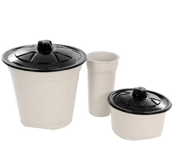 Kit Pia 3 Peças Atacado Revenda Dropshpping Lixeira Porta Detergente Sabão No Atacado