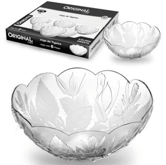 Jogo Tigela Atacado Revenda Dropshpping Bowl Oriente 6 Peças Florida 270 Ml