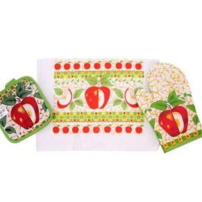 Kit Cozinha Atacado Revenda Dropshpping Luva Forno Descanso Panela E Pano