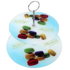 Suporte Centro Mesa Atacado Revenda Dropshpping Cupcakes 2 Andares Estampado