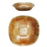 Tigela Quadrada Atacado Revenda Dropshpping Multiuso De Bambu 20 cm