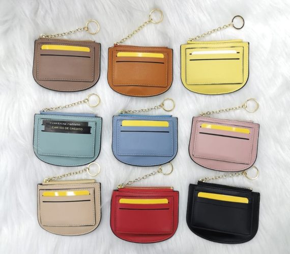 Kit c/ 6 peças porta cartão feminino Atacado Revenda Dropshpping