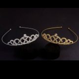 Coroa strass arco com pente na ponta a duzia atacado