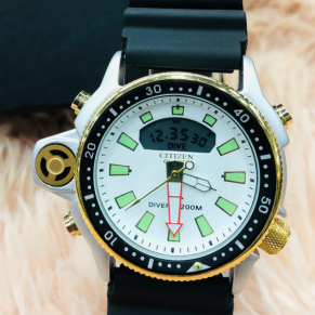 Relógio Citizen Aqualand No Atacado – Modelo Série Ouro – Pulseira de Borracha – À PROVA D’ÁGUA