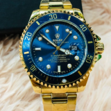 Relógio Rolex Dourado c/ Azul No Atacado – Luxo e Exclusividade