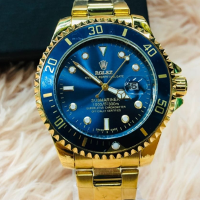 Relógio Rolex Dourado c/ Azul No Atacado – Luxo e Exclusividade