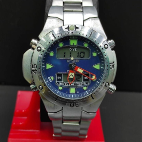 Relógio Citizen Aqualand Promaster no Atacado – Prata com Azul – À Prova d’Água