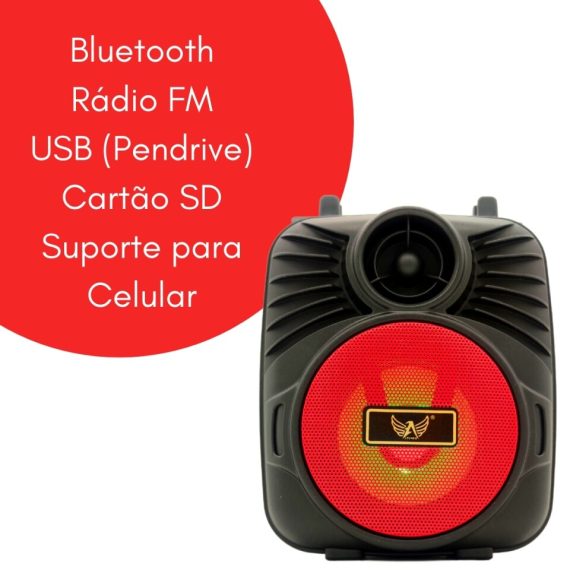 Caixinha Bluetooth sound box FM Radio USB pendrive SD Original