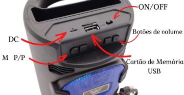 Caixa de som Atacado Dropshipping Revenda de longa duração Bluetooth portátil alta severa e severa Entrada pendrive, USB, cartão SD RadioFM