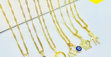 Kit 30 Colar Corrente Feminino Pingente Folheado Biju Atacado Joias