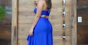 KIT C/10 CONJUNTO DE SAIA DE BABADO E CROPPED