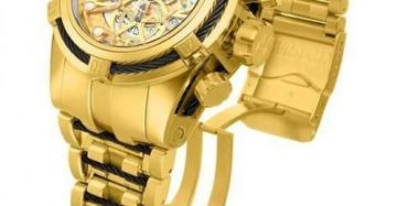 Relógio Invicta Zeus AAA+ Skeleton Dourado 12763 Masculino